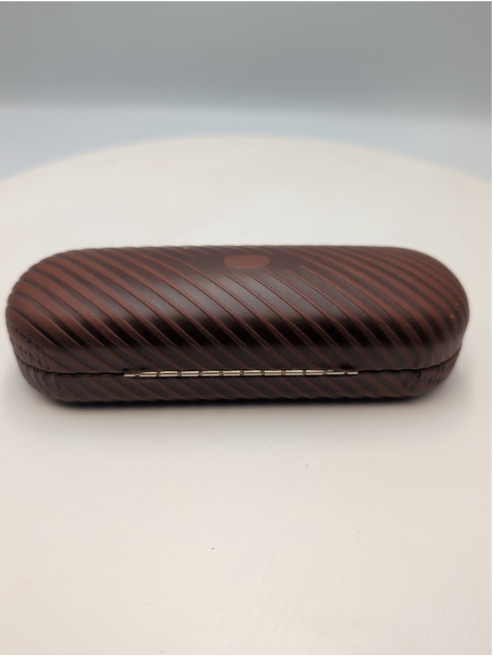 Oakley Sunglasses Eyeglass Brown Striped Hard Case Used Rare VTG Y2K Gorpcore - Picture 3 of 8